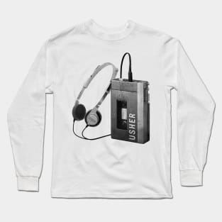 Walkman Play Usher Song Long Sleeve T-Shirt